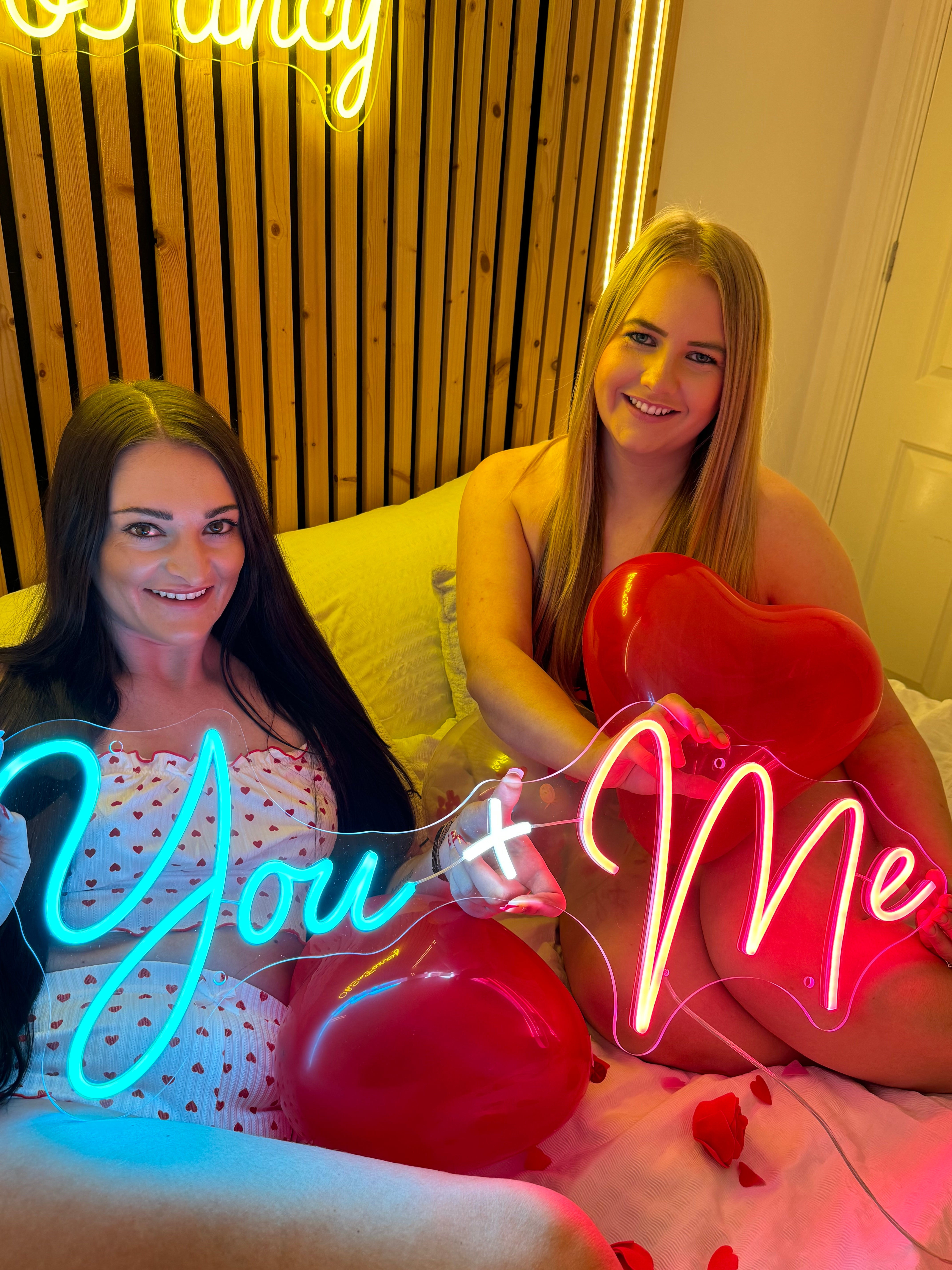 You + Me Individual LED Sign