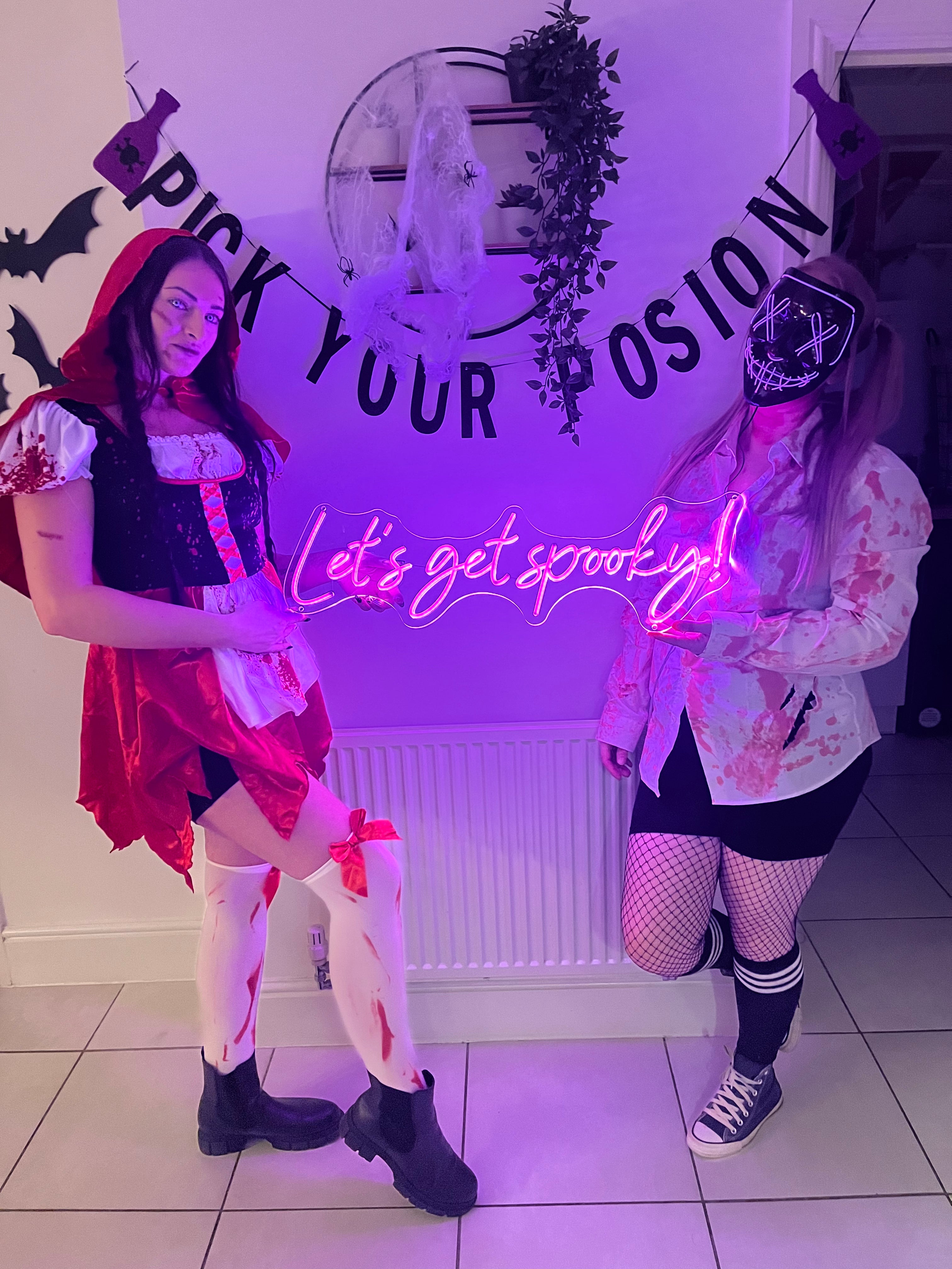 Let's Get Spooky Individual LED Sign