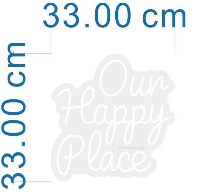 Our Happy Place Individual LED Sign