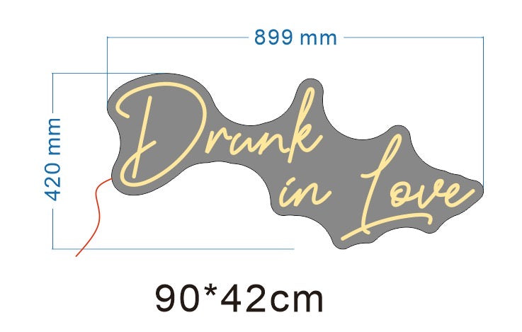Drunk In Love Neon LED Individual Sign