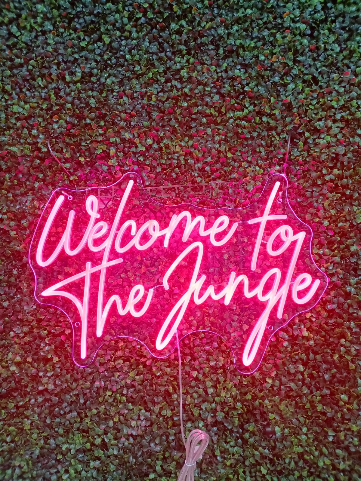 Welcome To The Jungle Individual LED Sign