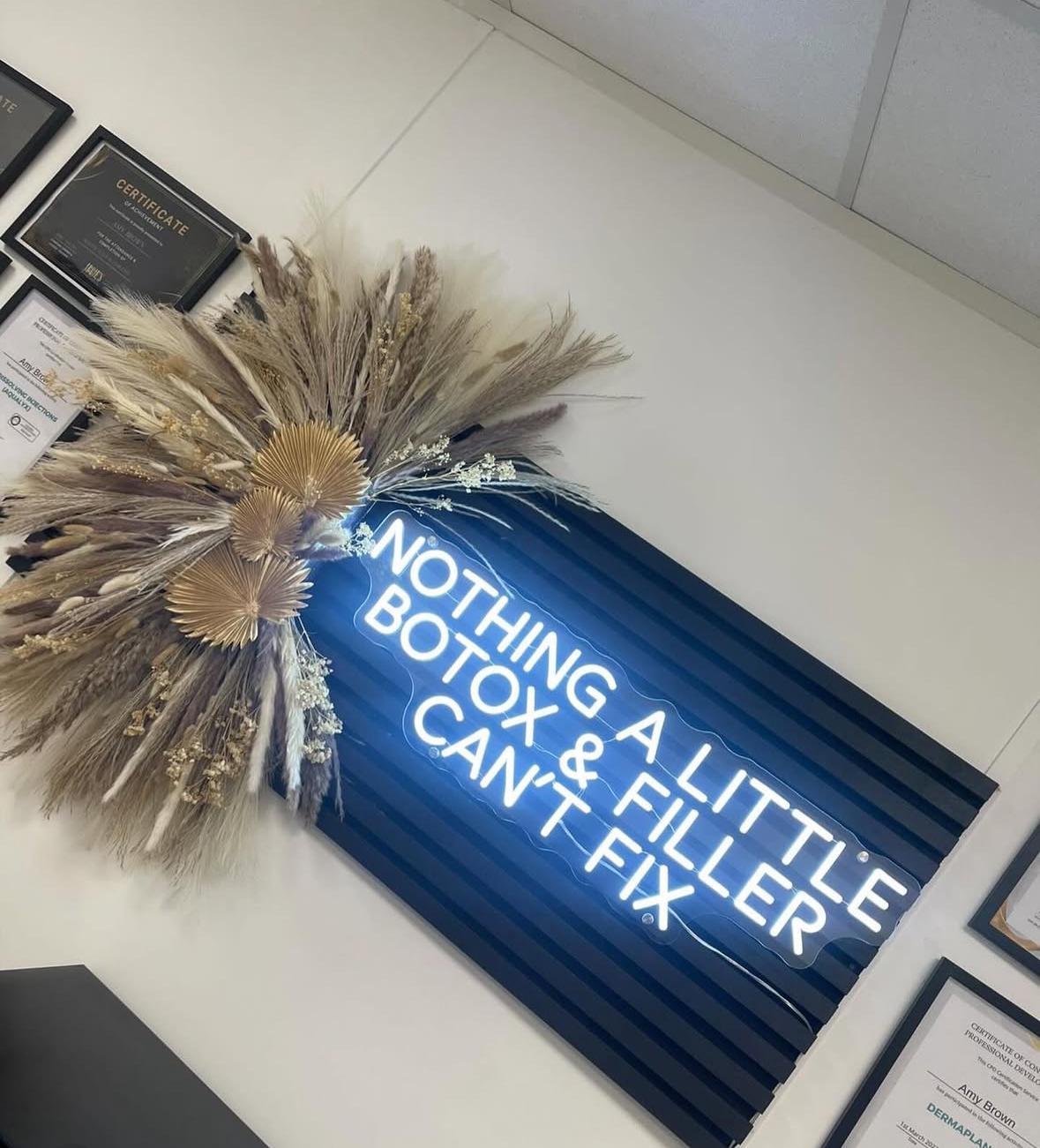 Nothing A Little Botox & Filler Can't Fix Neon LED Individual Sign