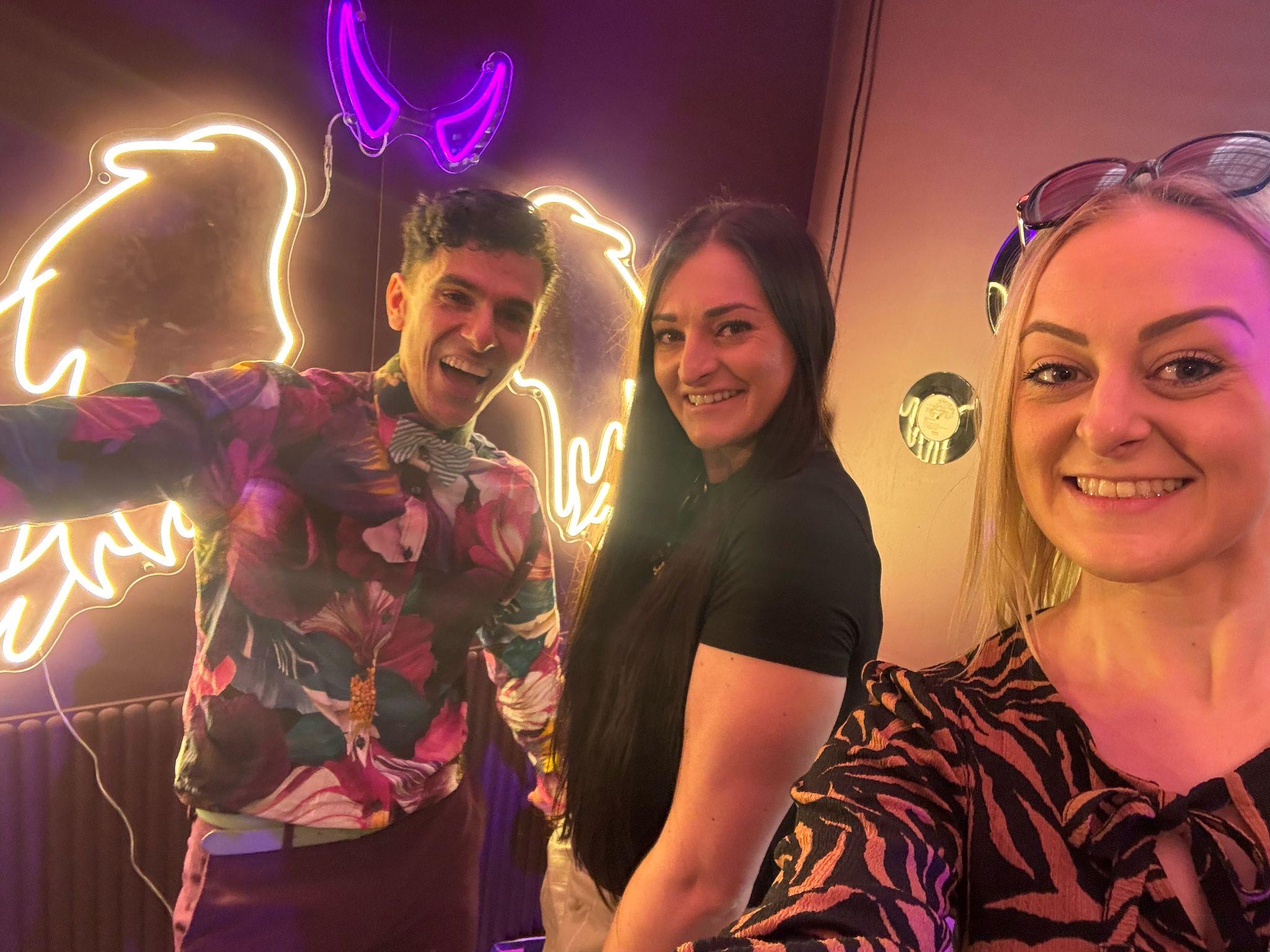 Pair Of Angel Wings With Devil Horns Individual Neon LED Sign HIRE