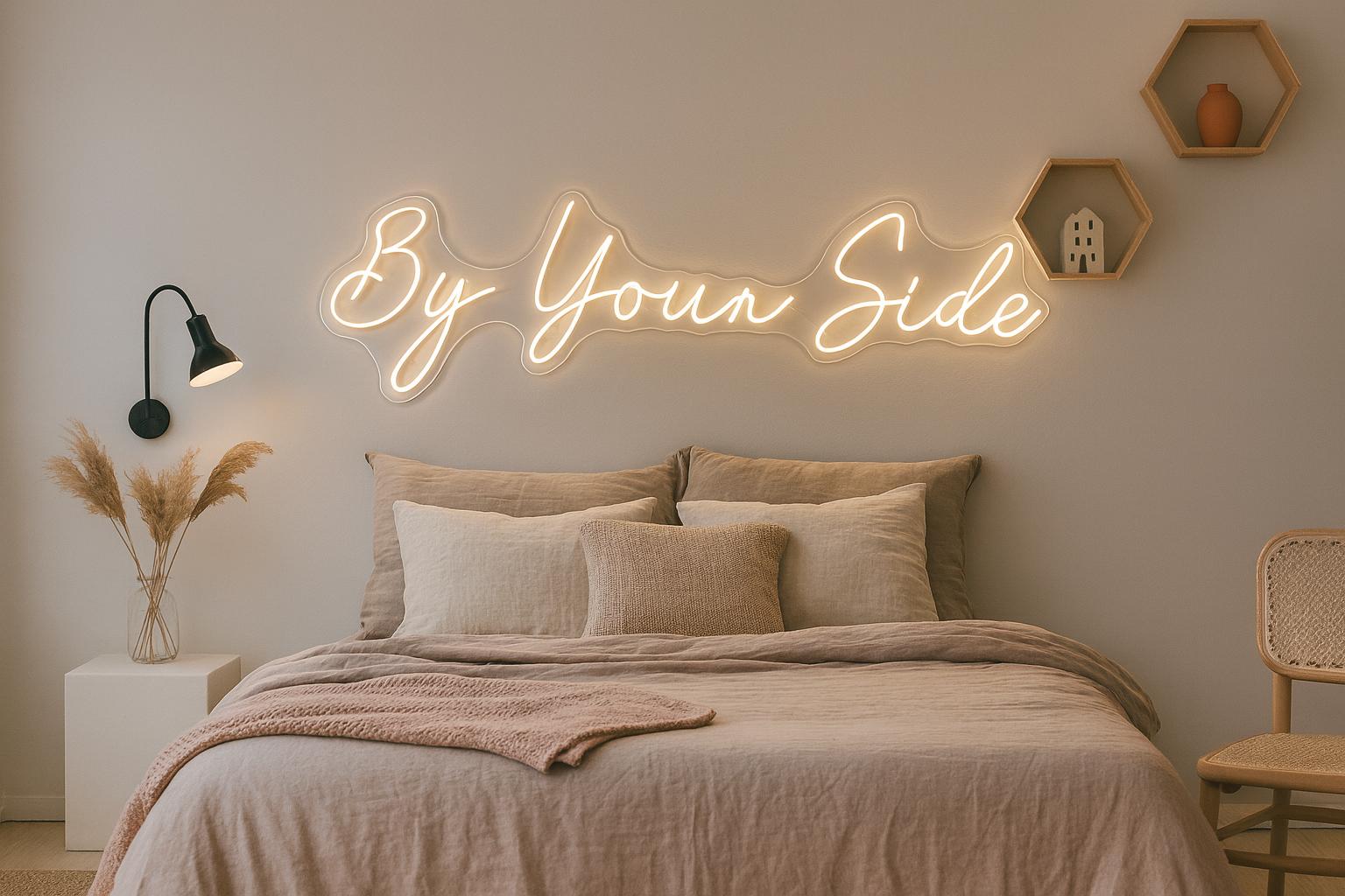 By Your Side Neon LED Individual Sign