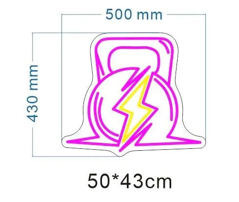 Kettlebell Neon LED Individual Sign