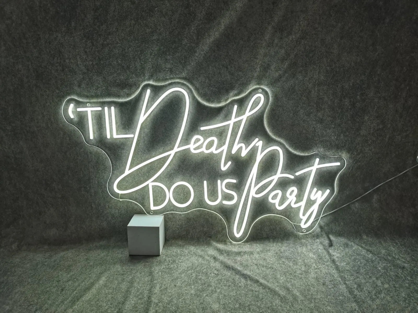 Til Death Do Us Party Neon LED Individual Sign