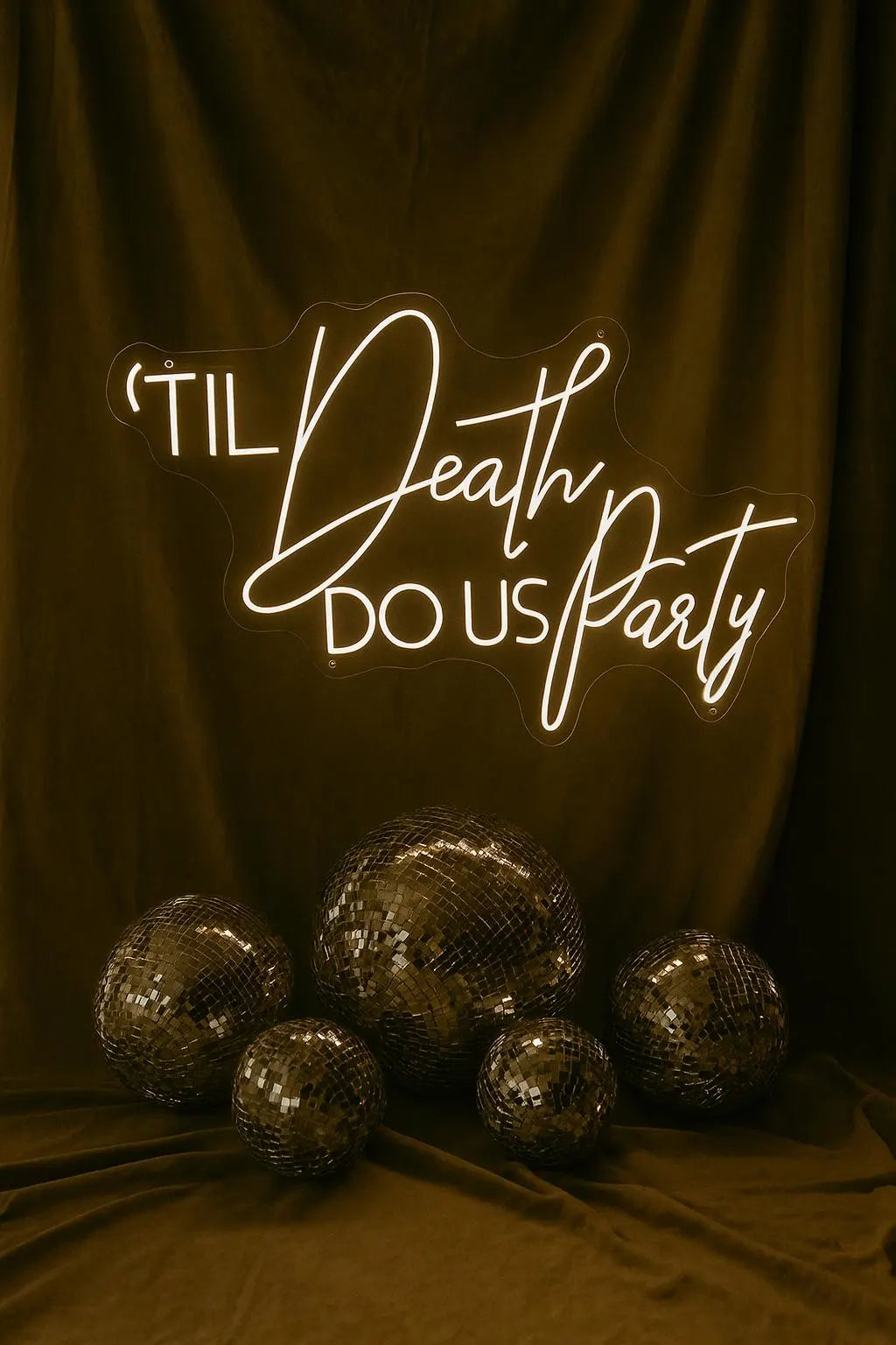 Til Death Do Us Party Neon LED Individual Sign