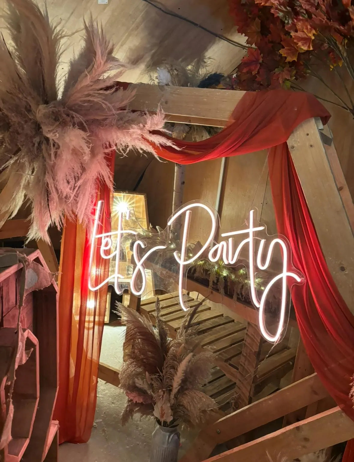 Let's Party Neon LED Individual Sign