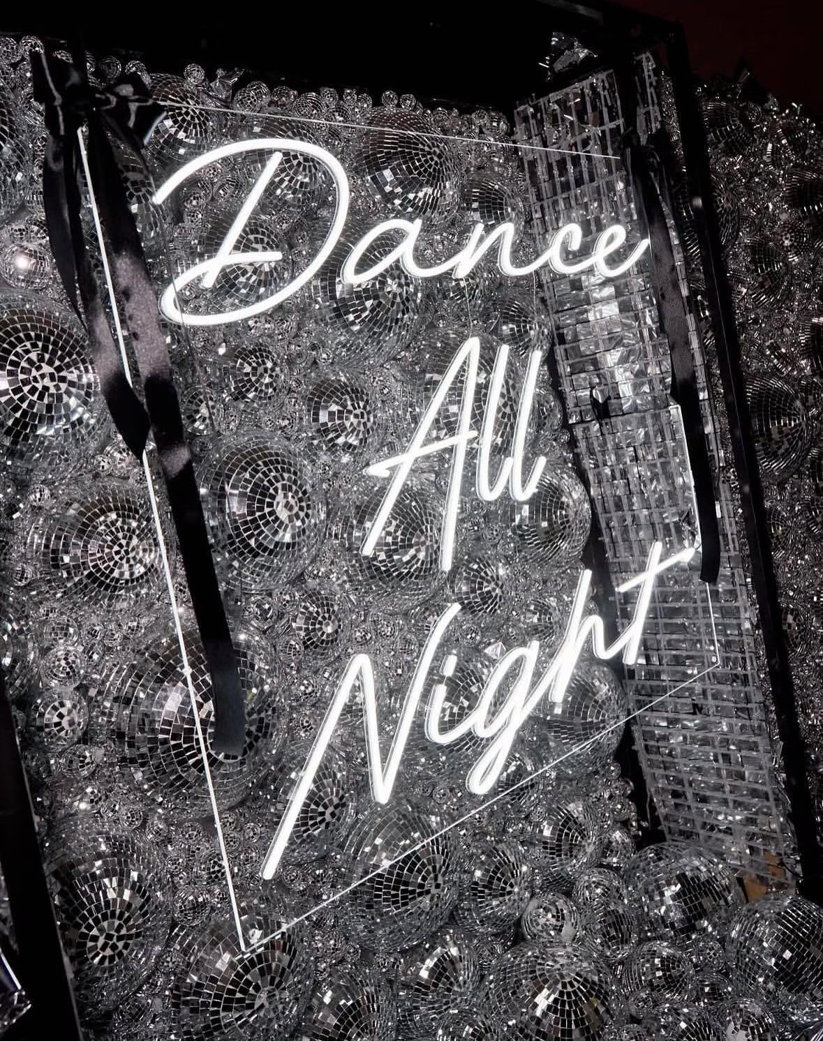 Dance All Night Individual Neon LED Sign HIRE