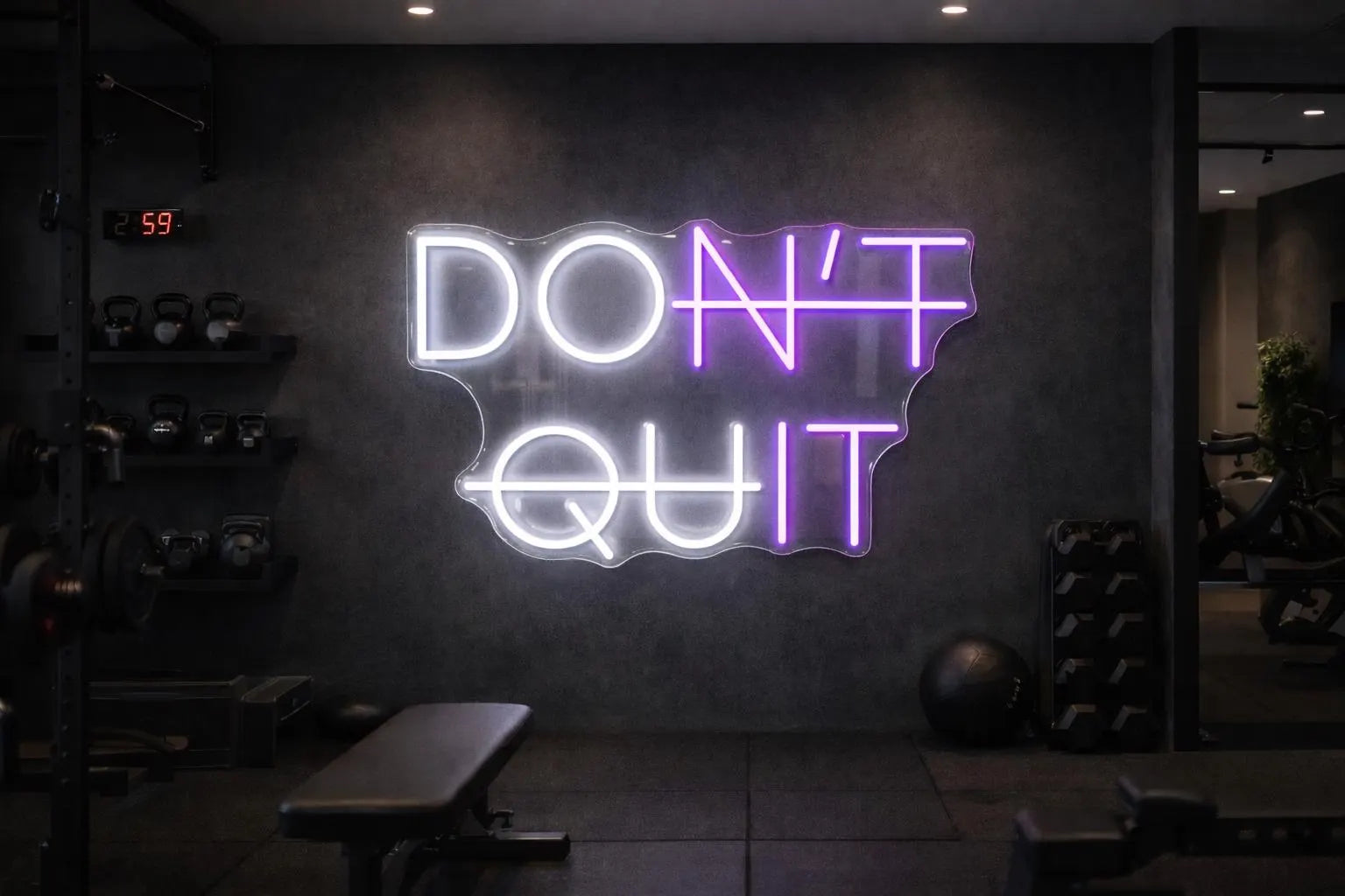 Don't Quit Neon LED Individual Sign
