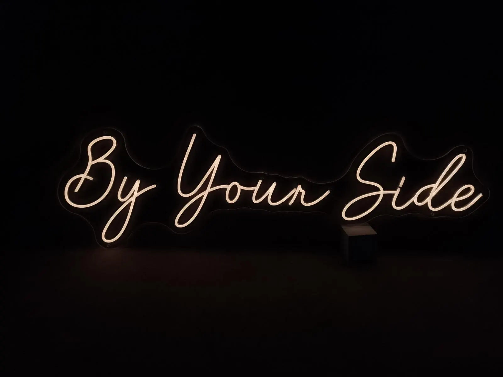 By Your Side Neon LED Individual Sign
