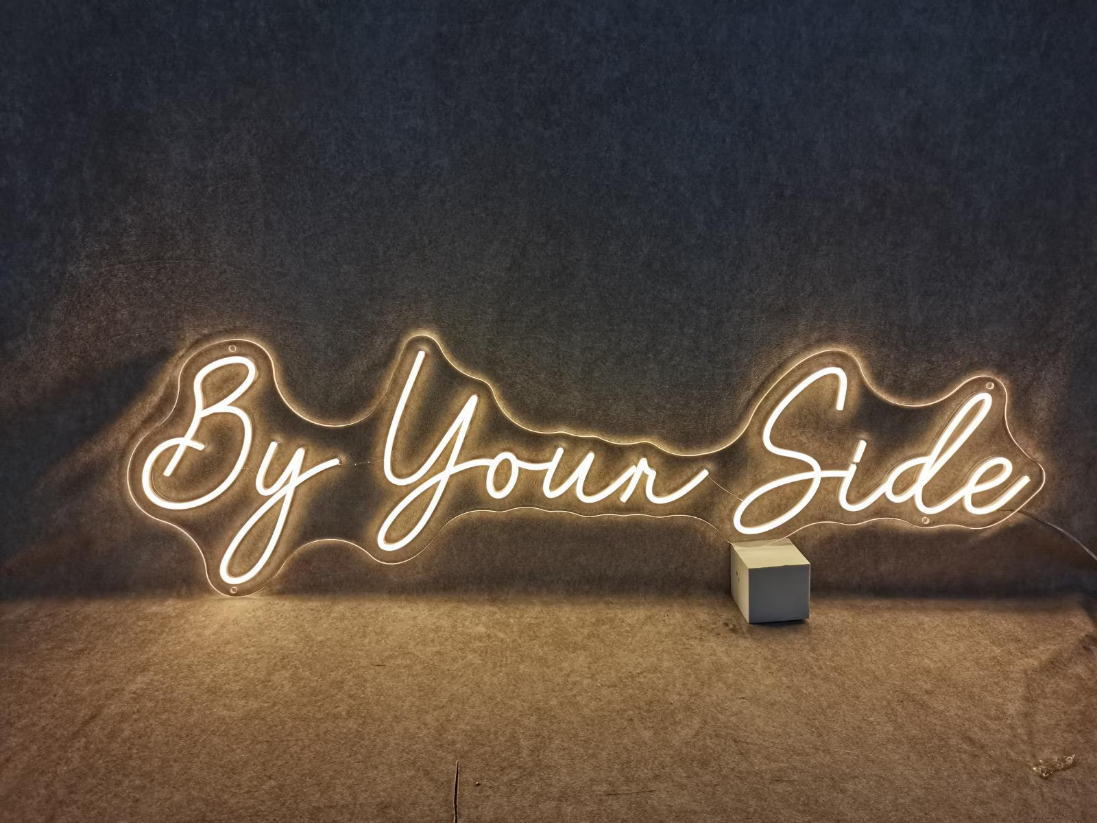 By Your Side Neon LED Individual Sign