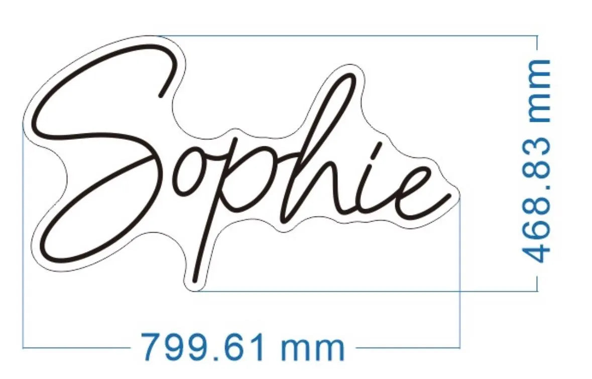 Sophie Custom Neon LED Individual Sign