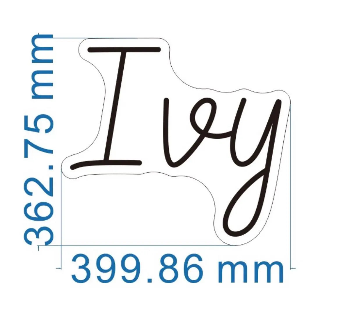 Ivy Custom Neon LED Individual Sign