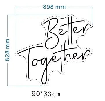 Better Together Neon LED Individual Sign
