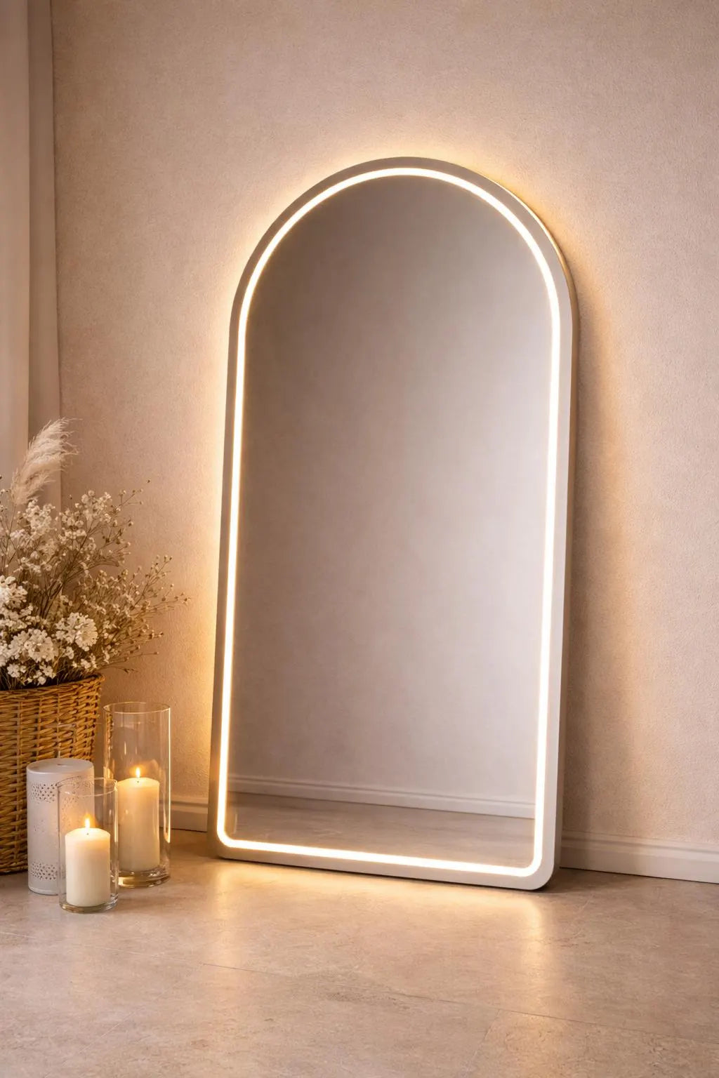 Arch Silver Mirror Effect Neon LED Sign