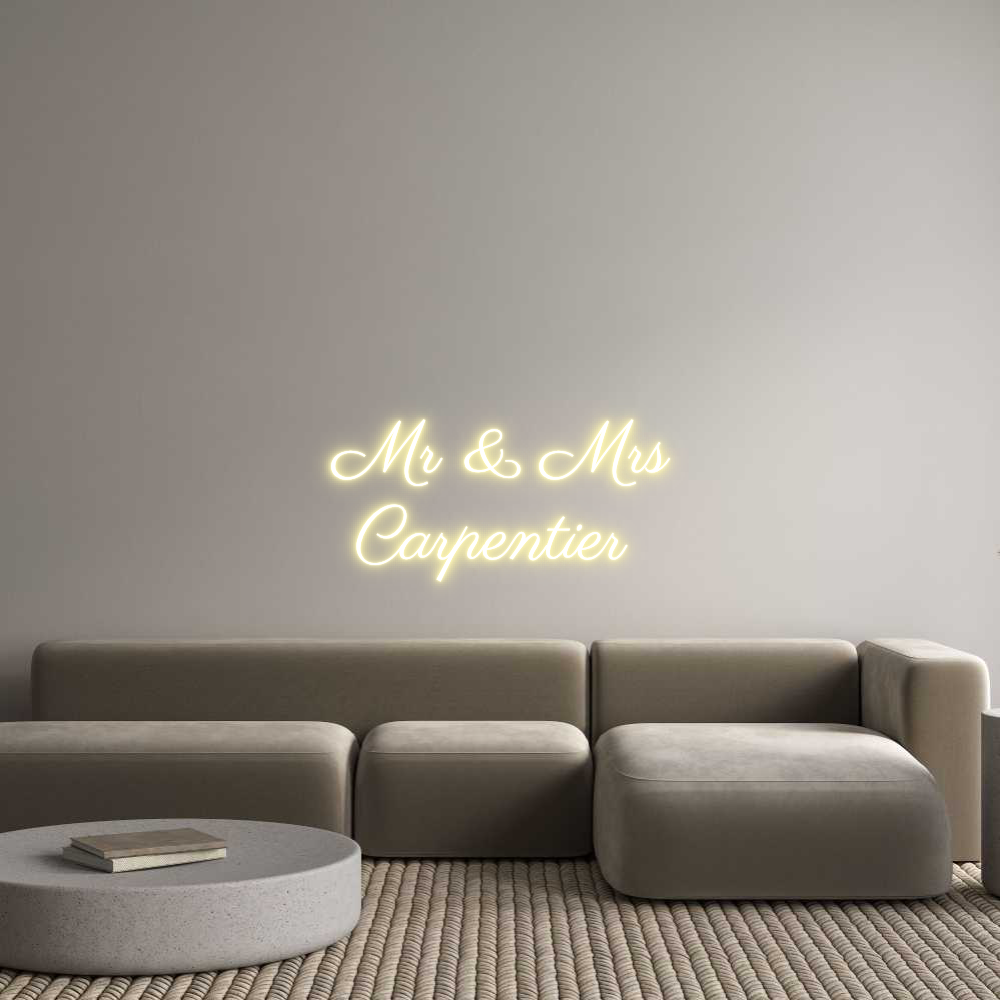 Custom Neon: Mr & Mrs 
 C...